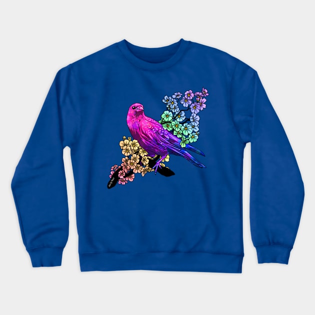 Bi(rd) Crewneck Sweatshirt by Art by Veya